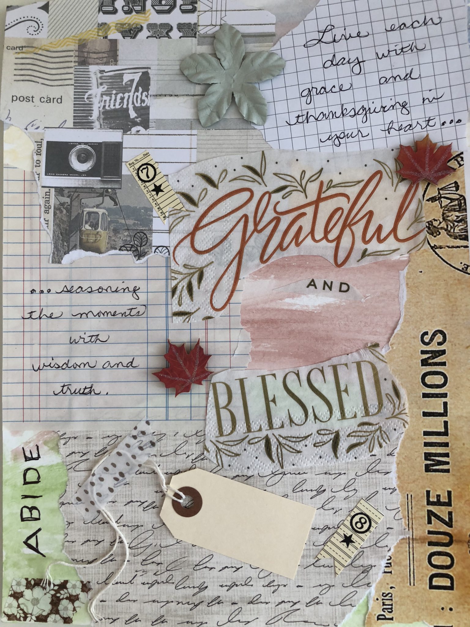 Multimedia Art Grateful and Blessed